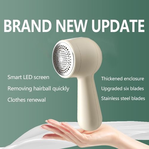 Portable USB Fabric Shaver with Digital Screen, Handheld Clothes Lint Remover for Home