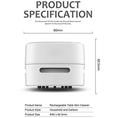 1. Rechargeable Handheld Mini Vacuum Cleaner, Strong Suction Wireless Desktop Vacuum for Keyboard, Dust Cleaning