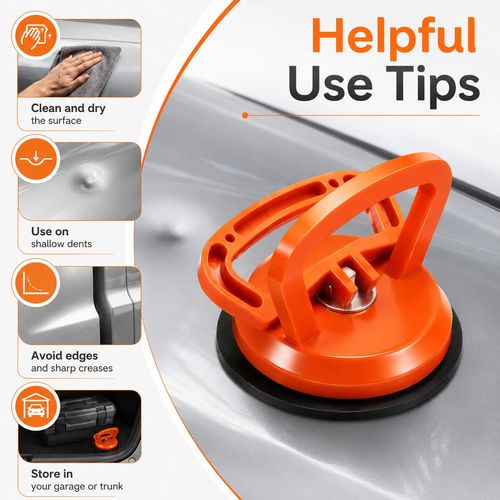 Car Dent Puller Suction Cup, Paintless Door Dent Repair Tool, Heavy-Duty Suction Lifter for Sheet Metal, Tile & Glass