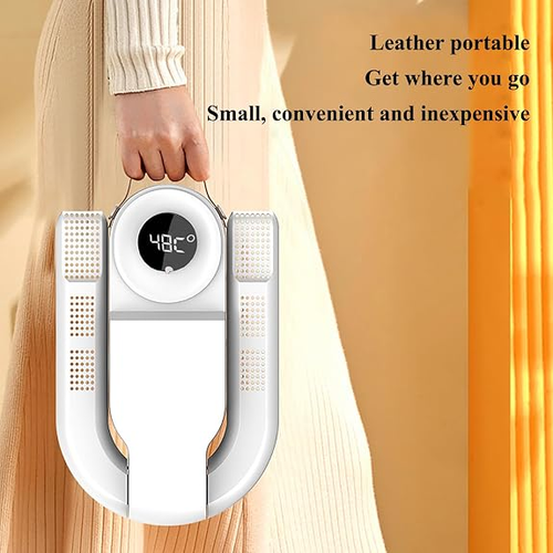 Shoe Dryer, Quick Drying Deodorizing Boot Dryer, Super Quiet, Overheating, Foldable Design Shoe Glove Warmer for Shoes Socks Ski Boots, White