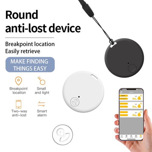 Circular Bluetooth Anti-Loss Tracker: Smart, Portable, App-Enabled, with Two-Way Location Tracking and Alarm Alerts