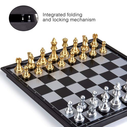 Chess Armory Travel Chess Set 9.5 Inches Magnetic Board