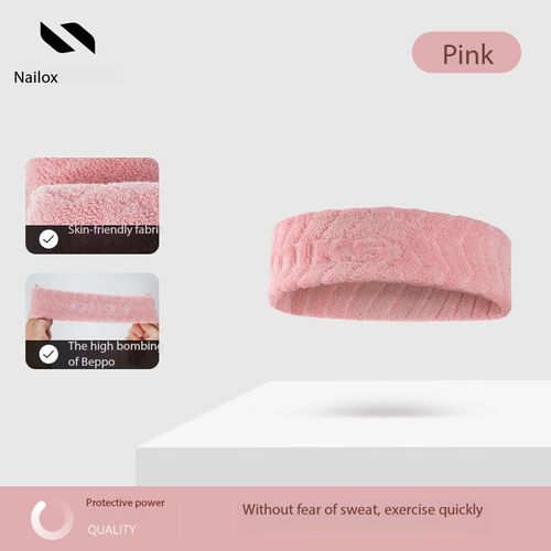 Terry Cotton Sports Sweatband for Adults, Moisture Absorbent Head Sweat Band for Basketball, Soccer, Running and Fitness