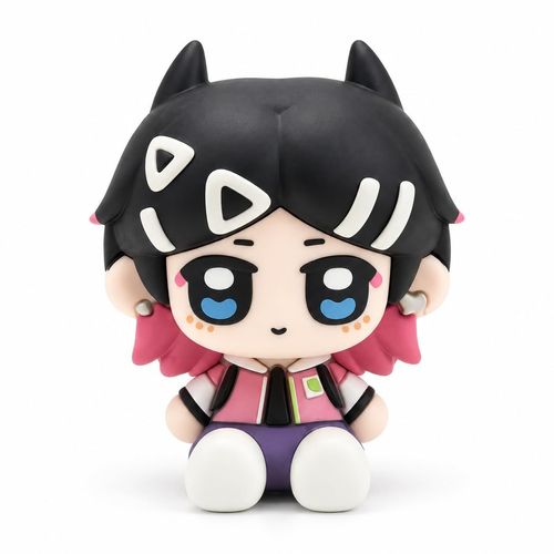 2Pack  Cute Chibi Anime Girl Figure – Kawaii Horned Character PVC Collectible Mini