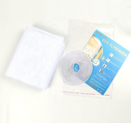 DIY Polyester Window Screen – Removable, No-Drill, Anti-Mosquito Mesh with Self-Adhesive Velcro for Home Use