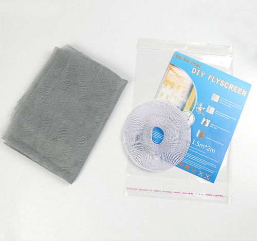DIY Polyester Window Screen – Removable, No-Drill, Anti-Mosquito Mesh with Self-Adhesive Velcro for Home Use