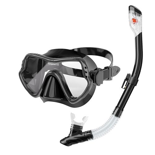 Snorkeling Set for Men and Women – Large-Frame Silicone Diving Mask and Snorkel