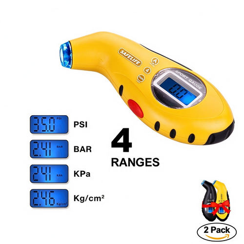 High-Precision Digital Tire Pressure Gauge Monitor for Bicycles, Motorcycles, and Cars