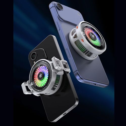 15W Magnetic Phone Cooler – Semiconductor Refrigeration Gaming Cooling Fan with AI Temperature Control, MagSafe Compatible & Clip-On Dual Modes