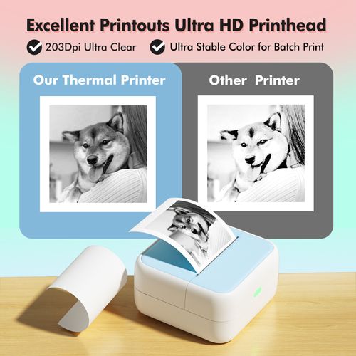 Portable Bluetooth Thermal Label Printer | Ink-Free Label Maker