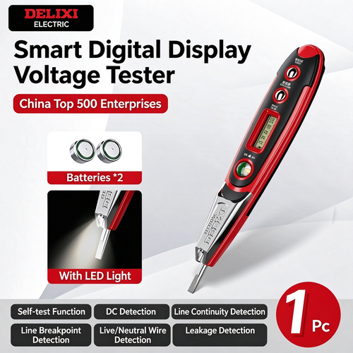 Intelligent Non-Contact Voltage Tester for Electricians – Multifunctional Digital Display Electrical Test Pen for Wire Break Detection