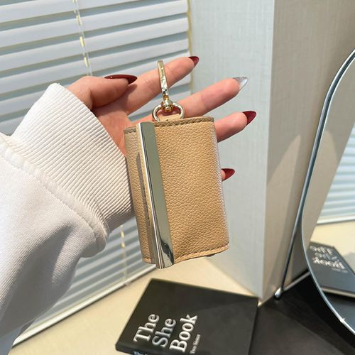 Foldable Eco Cloth Bag Keychain Purse, Portable Shopping Tote Bag Key Ring Accessory