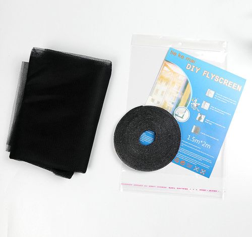 DIY Polyester Window Screen – Removable, No-Drill, Anti-Mosquito Mesh with Self-Adhesive Velcro for Home Use