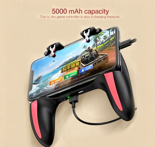Smartphone Gaming Controller with Dual Cooling Fans — Standard for Shooter Games, Rechargeable Gamepad for iOS & Android