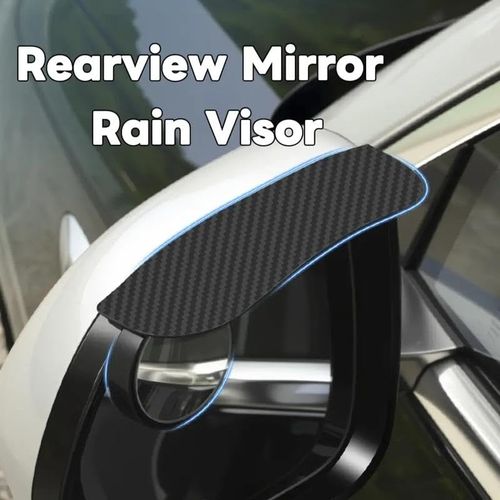 2 in 1 Snap-on Car Side Mirror Rain Deflector with Blind Spot Mirror, Universal Rearview Mirror Auxiliary Mirror