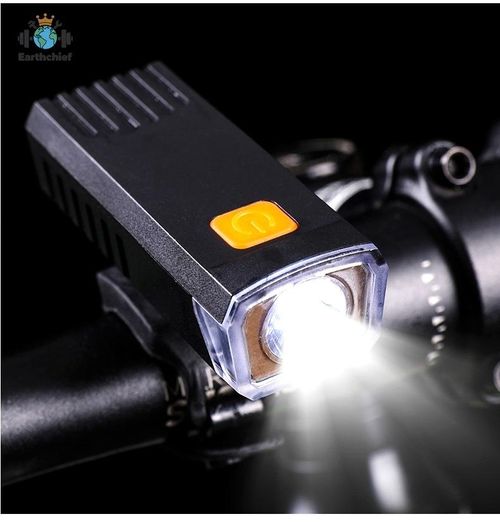 Rechargeable, Waterproof, High-Intensity LED Headlight for Night Cycling – Adjustable Focus, Long-Range Beam, and Wide-Angle Illumination for Mountain Bikes