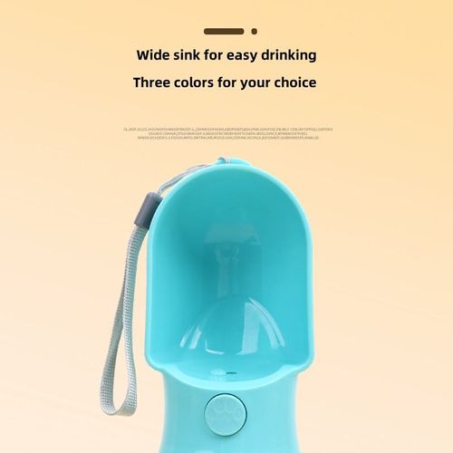 2-in-1 Portable Pet Water Bottle — Large-Capacity Travel Dispenser for Dogs & Cats, Ideal for Outdoor Hydration & Feeding