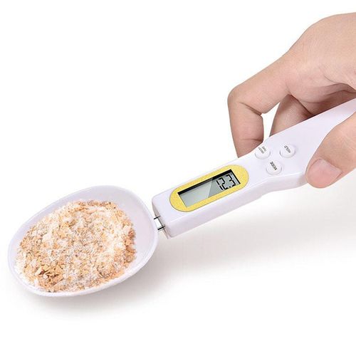 High-Precision Digital Spoon Scale with LCD Display — 500g Portable Kitchen Scale for Seasonings, Food & Pet Kibble, Ideal for Cooking, Baking & Pet Feeding