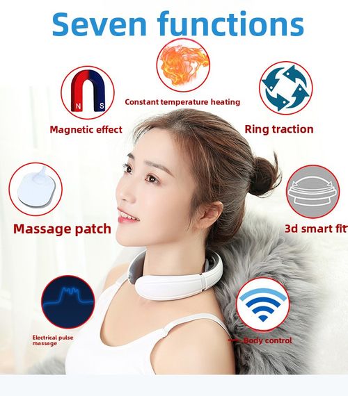 Electric Pulse Neck Massager  | Cervical Massager with Extra Massage Pads | 6 Massage Modes Magnetic Therapy, Rechargeable Portable Massager for Neck, Back, Waist, Arms & Legs