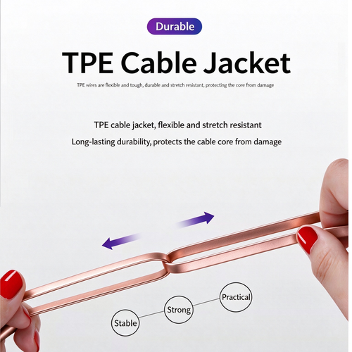 3-in-1 Retractable Charging Cable, Multi Device Fast Charger Cord for iPhone Type-C Micro USB