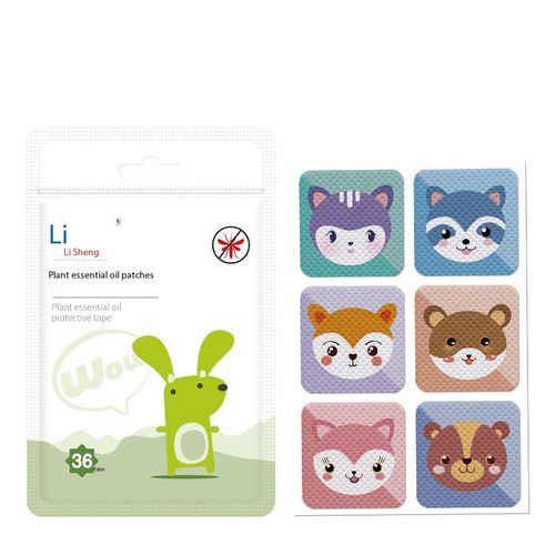 Cartoon Non-Woven Mosquito-Repellent Patches for Kids – Plant-Based Essential Oil Stickers for Outdoor Use (Suitable for Pregnant Women, Infants, Toddlers, and Adults)
