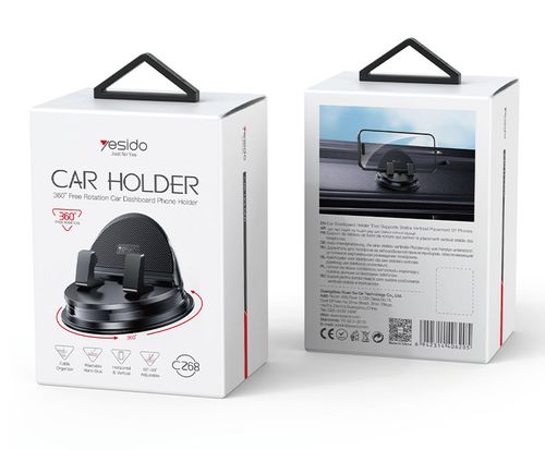Rotatable Suction Cup Car Holder, Stable Placement on Dashboard, Multi-use Phone Mount