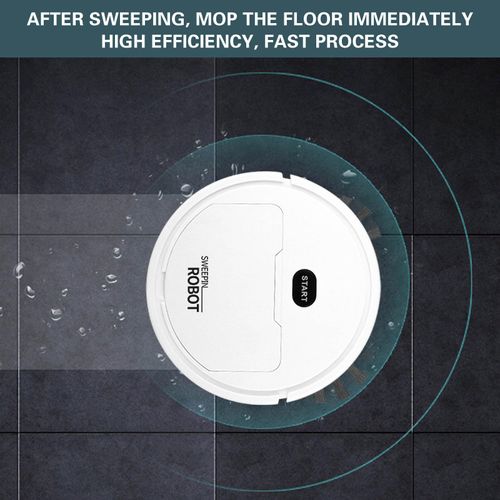 3 in 1 Robot Vacuum Mop, Robot Vacuum and Mop, with High Capacity Battery and Double Sided Brush, Mini Sweeping Robot,