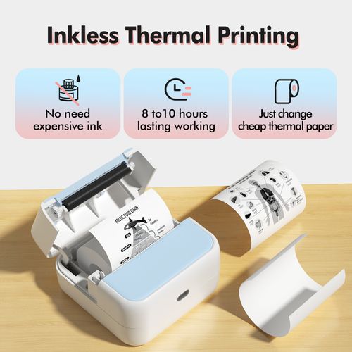Portable Bluetooth Thermal Label Printer | Ink-Free Label Maker