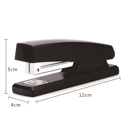 Portable Effort-Saving Stapler — Multifunctional Student & Office Supply, Includes 50 Staples (Black)