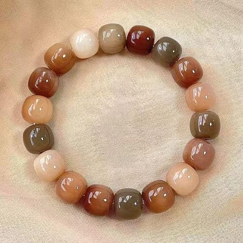 Natural Large Round Bodhi Seed Bracelet, Vintage Ethnic Prayer Beads, Hand Play Wenwan Jewelry for Unisex