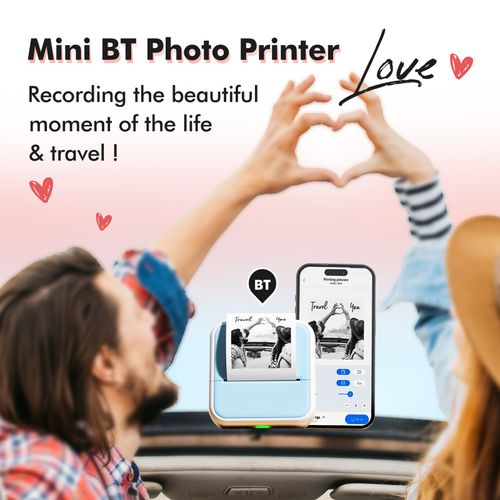 Portable Bluetooth Thermal Label Printer | Ink-Free Label Maker