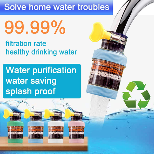 Universal Anti-Splash Faucet Filter – Essential Water Purification Gadget for Home Kitchens