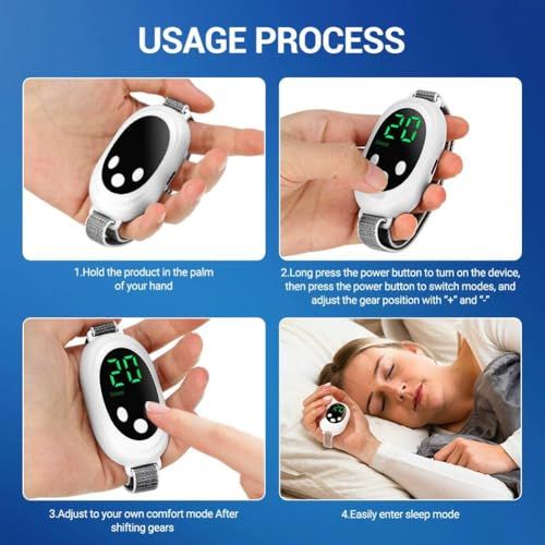 Smart Handheld Sleep Aid Device, Compact Calming Sleep Instrument for Home Travel Use