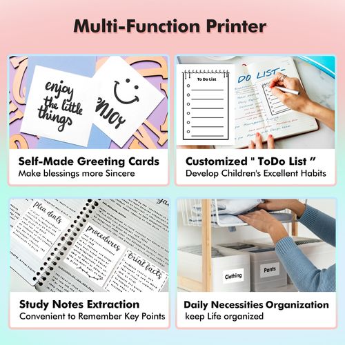 Portable Bluetooth Thermal Label Printer | Ink-Free Label Maker