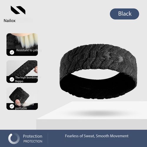 Terry Cotton Sports Sweatband for Adults, Moisture Absorbent Head Sweat Band for Basketball, Soccer, Running and Fitness