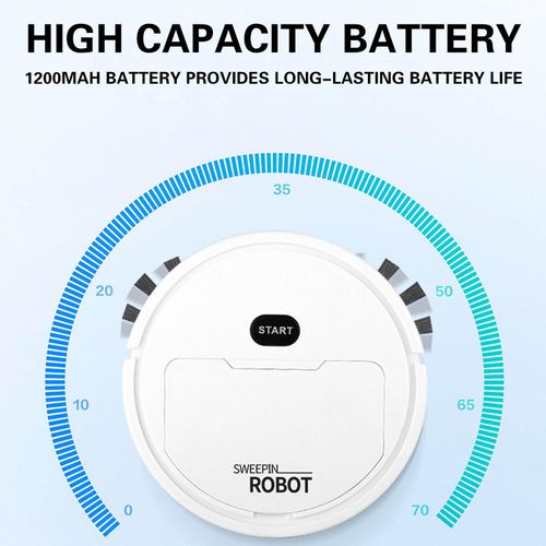 3 in 1 Robot Vacuum Mop, Robot Vacuum and Mop, with High Capacity Battery and Double Sided Brush, Mini Sweeping Robot,
