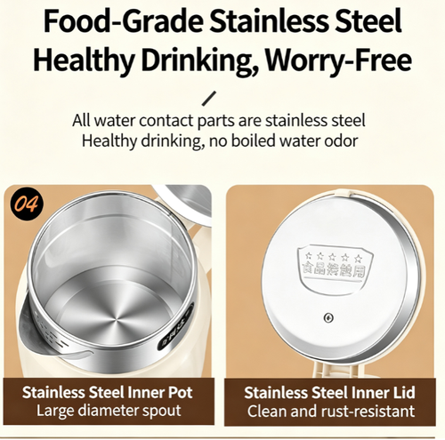 Wanlida electric kettle, household stainless steel, intelligent insulation, automatic power-off, constant temperature kettle.