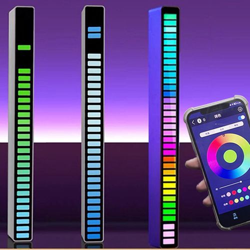 16-Color RGB Sound-Activated Rhythm Light — Dynamic Ambient Music Lamp for Cars & Desktops, LED Sound-Pickup with Audio Rhythm Recognition