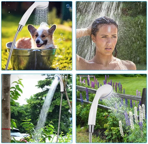 Portable Camping Shower Pump | USB Rechargeable Outdoor Sprayer