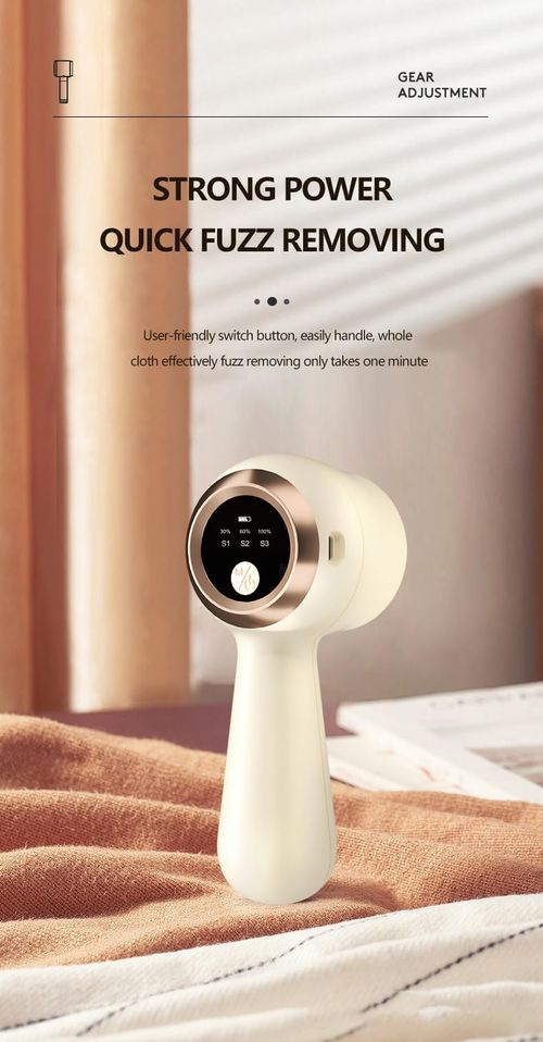 Portable USB Fabric Shaver with Digital Screen, Handheld Clothes Lint Remover for Home