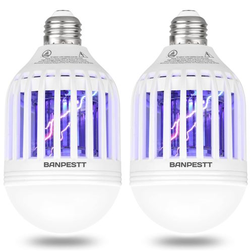 New 2-in-1 LED Mosquito Killer Bulb, E27 Screw Base Lighting & Insect Zapper Lamp, Suitable for Indoor and Outdoor
