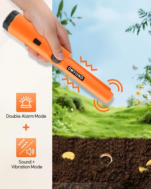 Handheld Metal Pinpointer Wand, Portable Security Metal Detector, High Precision Metal Scanner