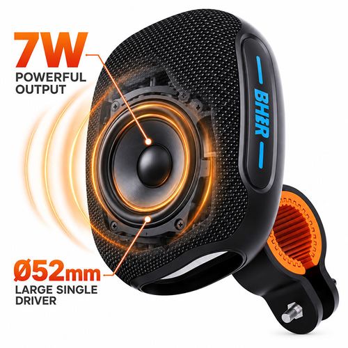 Portable Waterproof Bluetooth Speaker for Cycling — Hi-Fi Bass Sound for Bikes & Motorcycles