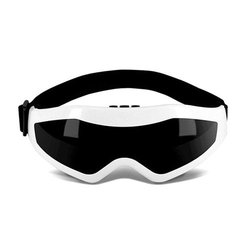 Smart eye massager with heating and vibration, foldable design, and built-in battery—relieves eye fatigue