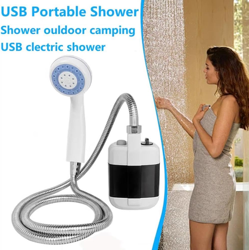 Portable Camping Shower Pump | USB Rechargeable Outdoor Sprayer