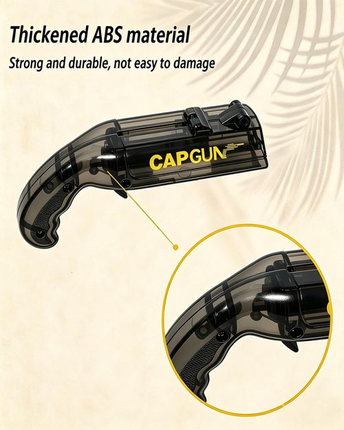 Pistol Style Beer Bottle Opener with Cap Launcher, ABS Novelty Bottle Cap Shooter for Home Party(4‑Pack)