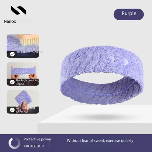 Terry Cotton Sports Sweatband for Adults, Moisture Absorbent Head Sweat Band for Basketball, Soccer, Running and Fitness