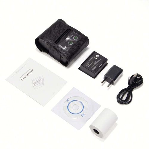 2-Inch 58mm Paper Width Portable Mini Thermal Receipt Printer — Bluetooth & USB Interface with Battery for Takeout, Cashier & Retail POS