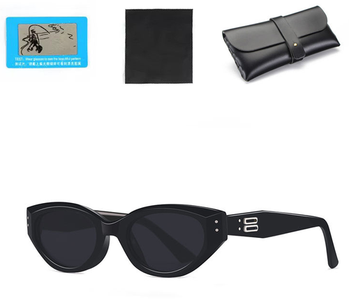 New designer-style cat-eye sunglasses with UV400, unisex.