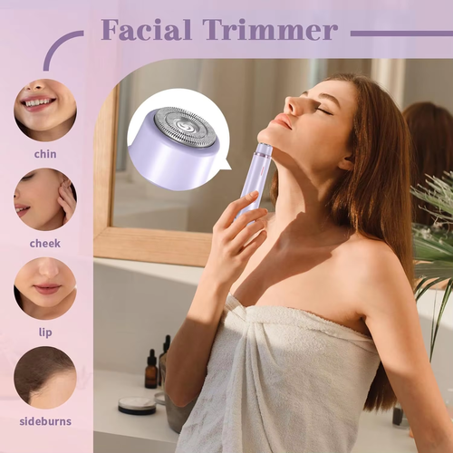 Bikini Trimmer for Women, Electric Shaver for Women, IPX7 Waterproof Bikini Razor for Pubic Hair, Underarms, Sensitive Areas,